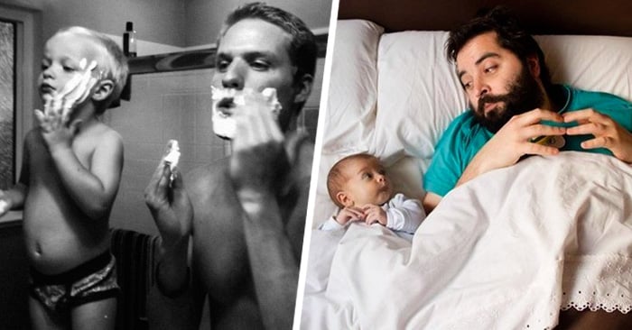 Like father, like son!… 20 Tender photos of dads and kids - matrix-studios.com