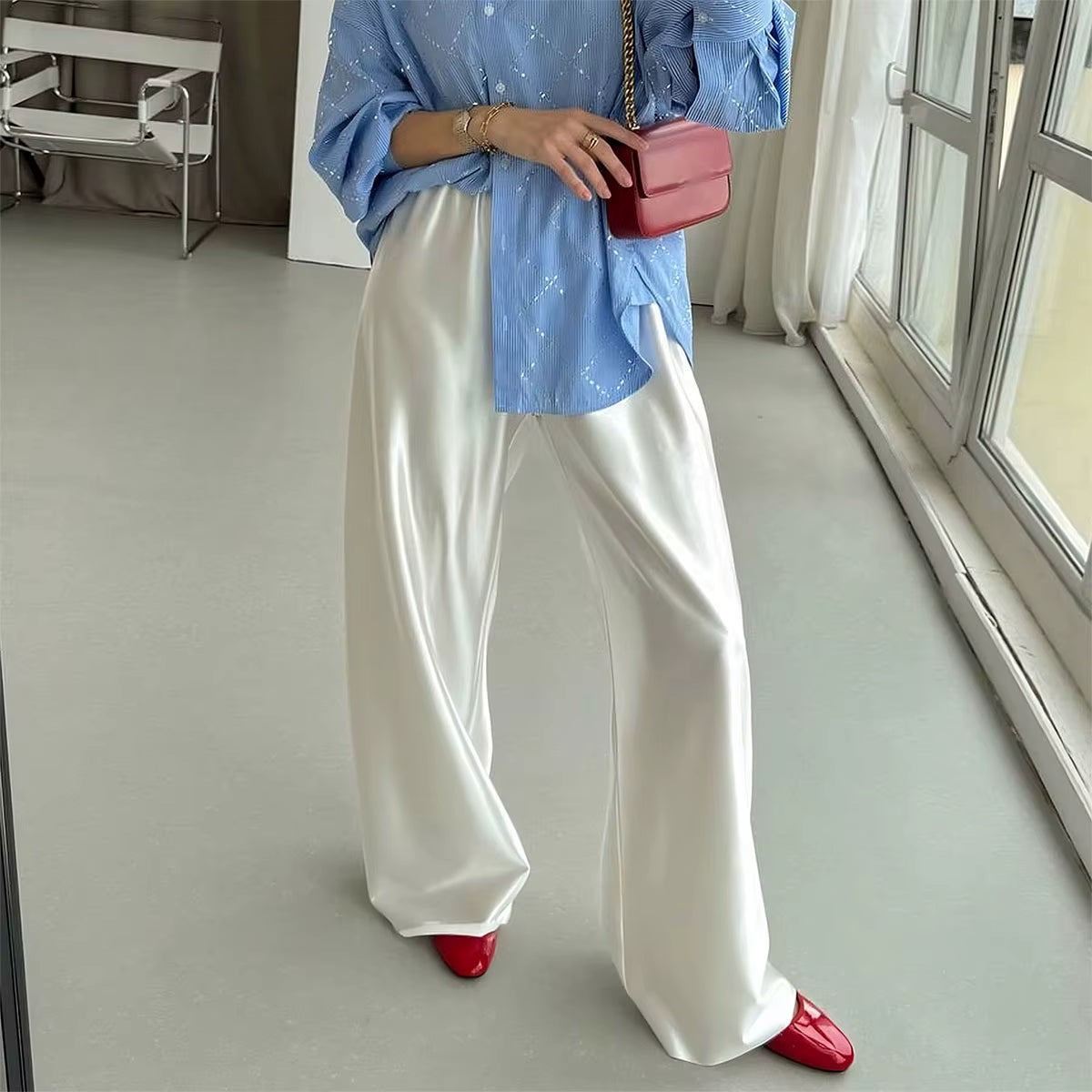 Wide Leg Womens Dress Pants