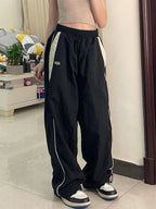 Women Baggy Harajuku Cargo Pants Streetwear Hip Hop Wide Leg Pant Parachute Sweatpants Techwear Joggers Oversized Y2K Trousers - Matrix-studios.com