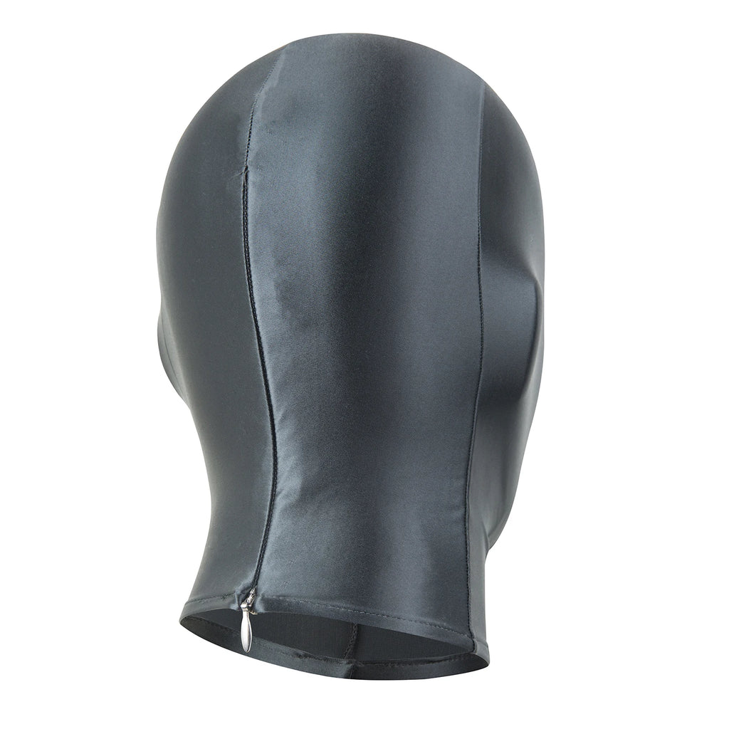 LEOHEX Glossy Shiny Spandex Zentai Hood Mask with YKK Zipper Open Mouth and Nose Universal Size for Cosplay Bodysuit Accessories - Matrix Studios