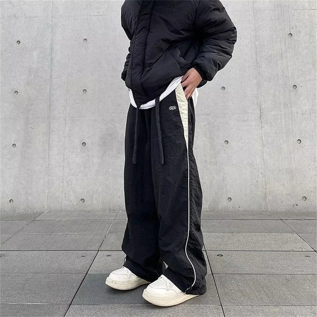 Women Baggy Harajuku Cargo Pants Streetwear Hip Hop Wide Leg Pant Parachute Sweatpants Techwear Joggers Oversized Y2K Trousers - Matrix-studios.com