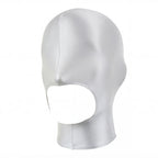 LEOHEX Glossy Shiny Spandex Zentai Hood Mask with YKK Zipper Open Mouth and Nose Universal Size for Cosplay Bodysuit Accessories - Matrix Studios