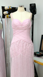 Mila Spaghetti Strap Pleats Prom Dresses Mint Green Sleeveless Customized Formal Evening Sweep Train Vestidos De Fiesta 2025 - Matrix-studios.com