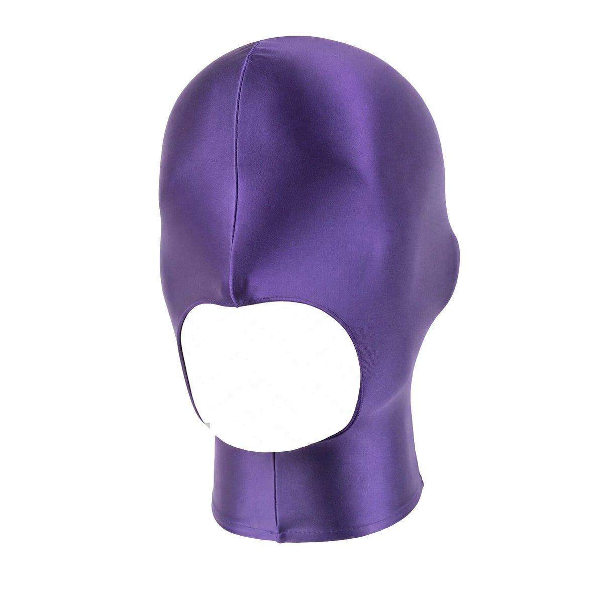 LEOHEX Glossy Shiny Spandex Zentai Hood Mask with YKK Zipper Open Mouth and Nose Universal Size for Cosplay Bodysuit Accessories - Matrix Studios
