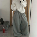 Oversize Woman Grey Black Sweatpants Y2K Korean Streetwear Loose Casual Jogger Pants High Waist All Match Drawstring Trousers - Matrix-studios.com
