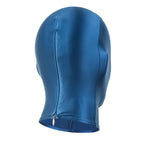 LEOHEX Glossy Shiny Spandex Zentai Hood Mask with YKK Zipper Open Mouth and Nose Universal Size for Cosplay Bodysuit Accessories - Matrix Studios