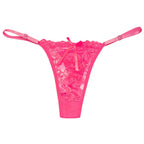 Ladies Lace Sexy Panties Embroidered Bandage Underwear Women Transparent Breathable Thongs Bowknot Sexy Lingerie трусы женские - Matrix Studios