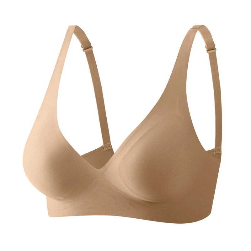 FINETOO Soft Wireless Bra Women Deep V Bras Sexy Bralette Padded Bra S-XL Female Seamless Underwear Comfortable Ladies Lingerie - Matrix Studios