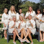 Bridesmaid Lace Robes Bridal Party Wedding Dressing Gown Kimono For Women Peignoirs Peignoir Champagne Bathrobes Novia Gown 2022 - Matrix-studios.com