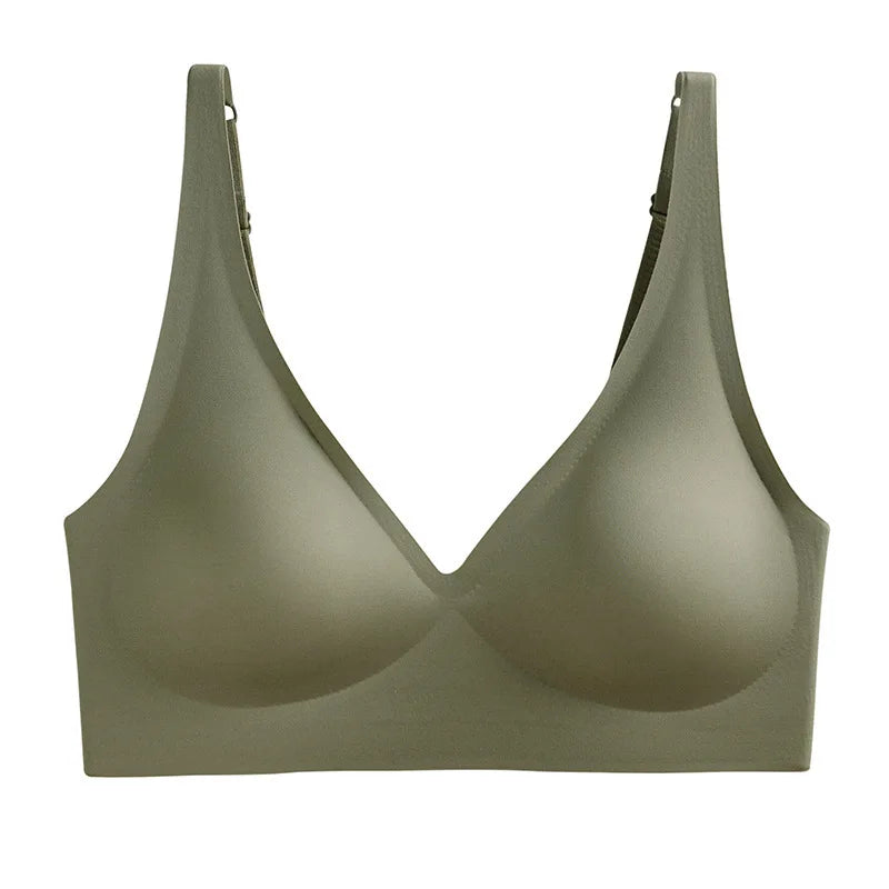Sexy Seamless Bras For Women Wire Free Push Up Brassiere Deep V-Neck Lingerie U-Back 2-Hook Underwear Intimates S-5XL - Matrix Studios