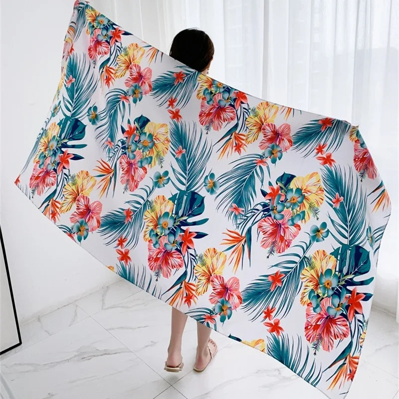 20 Styles 90x180cm Cotton Linen Summer Beach Dress Bikini Cover-ups Sarong Wrap Scarf Women Brazilian Swimsuit Bathing Cover Up - Matrix Studios