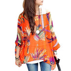 Women Blouses Plus Size Clothing Summer 2021 Novelty Bohemian Shirts Blusas Femininas Bohemian Style Women's Chiffon Tops Tees - Matrix-studios.com