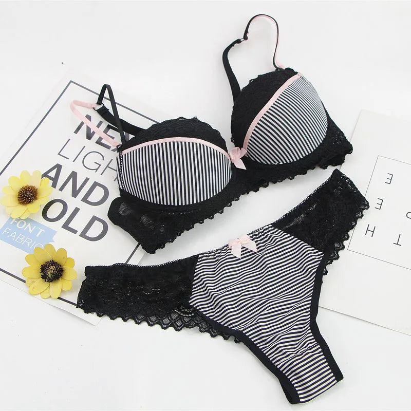 DaiNaFang Push Up Women Bras Set For Big Boops Sexy Lace Underwear Panties BCDE Cup Ladies Plus Size French Female Lingerie - Matrix-studios.com