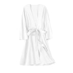 Satin Robe Female Intimate Lingerie Sleepwear Silky Bridal Wedding Gift Casual Kimono Bathrobe Gown Nightgown Sexy Nightwear - Matrix-studios.com