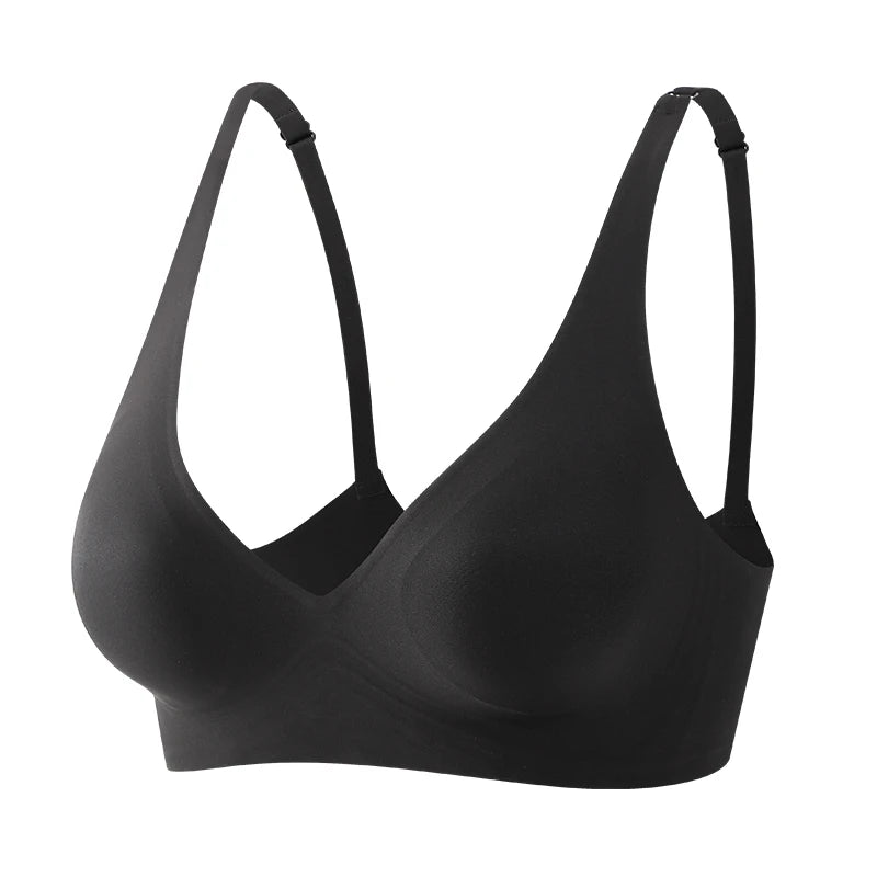 FINETOO Soft Wireless Bra Women Deep V Bras Sexy Bralette Padded Bra S-XL Female Seamless Underwear Comfortable Ladies Lingerie - Matrix Studios