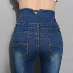 Denim Pants Autumn Winter Jeans For Women High Waist Skinny Warm Thick Jeans Womens High Elastic Plus Size Stretch Jeans Velvet - Matrix-studios.com
