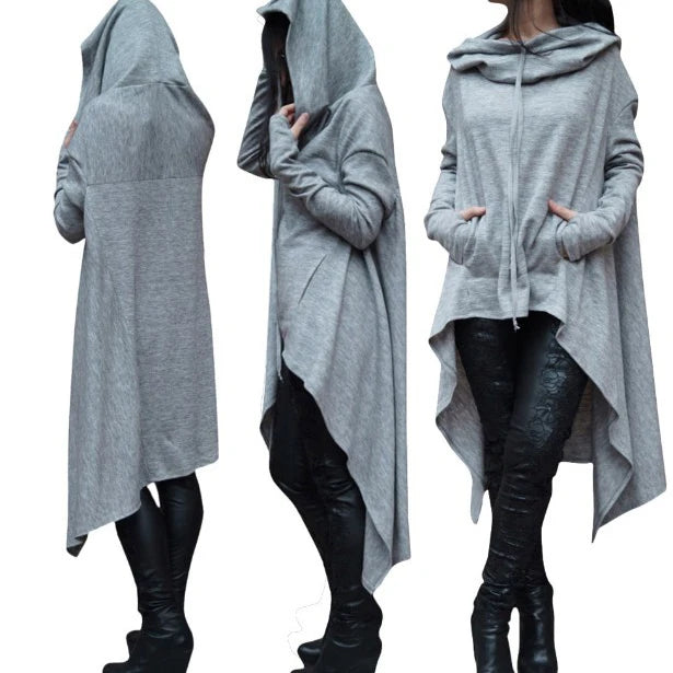 Fashion Trends New European and N Pure Color Long Hoodie - Matrix Studios