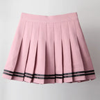 Vintage Korean Style Patchwork Skirt Harajuku JK Black Pleated Skirts Gothic Streetwear High Waist Mini Skirt Women Punk Skirt - Matrix-studios.com