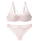 2021 New Sexy Women BCD Cup Bra Sets Lace Thong Hollow Out Underwear Panties Intimante Brief Female Girls Lingerie - Matrix-studios.com