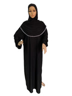 H118 Free size muslim dress with attached hijab pray khimar kaftan  burqa abaya robe hijab middle east clothing - Matrix-studios.com