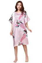 Summer Women Nightgown Print Sleepwear Night Bath Dress Gown Satin Sleep Shirt Sexy Nightshirt Home Clothes Intimate Lingerie - Matrix-studios.com