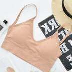 Women's Crop Top Ribbed Tube Top U-Back Comfort Bra Streetwear Camis Sexy Lingerie Seamless Underwear Sports Tank Bralette M-XL - Matrix Studios