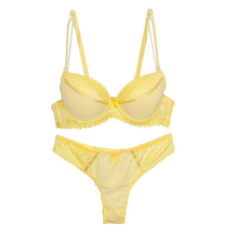 DaiNaFang Push Up Women Bras Set For Big Boops Sexy Lace Underwear Panties BCDE Cup Ladies Plus Size French Female Lingerie - Matrix-studios.com