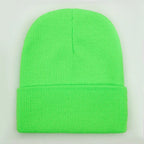 Solid Unisex Beanie Autumn Winter Wool Blends Soft Warm Knitted Cap Men Women SkullCap Hats Gorro Ski Caps 24 Colors Beanies