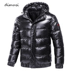DIMUSI Winter Men's Jackets Fashion Men Cotton Warm Parkas Down Hoodies Coats Casual Outdwear Thermal Jackets Mens Clothing - Matrix Studios