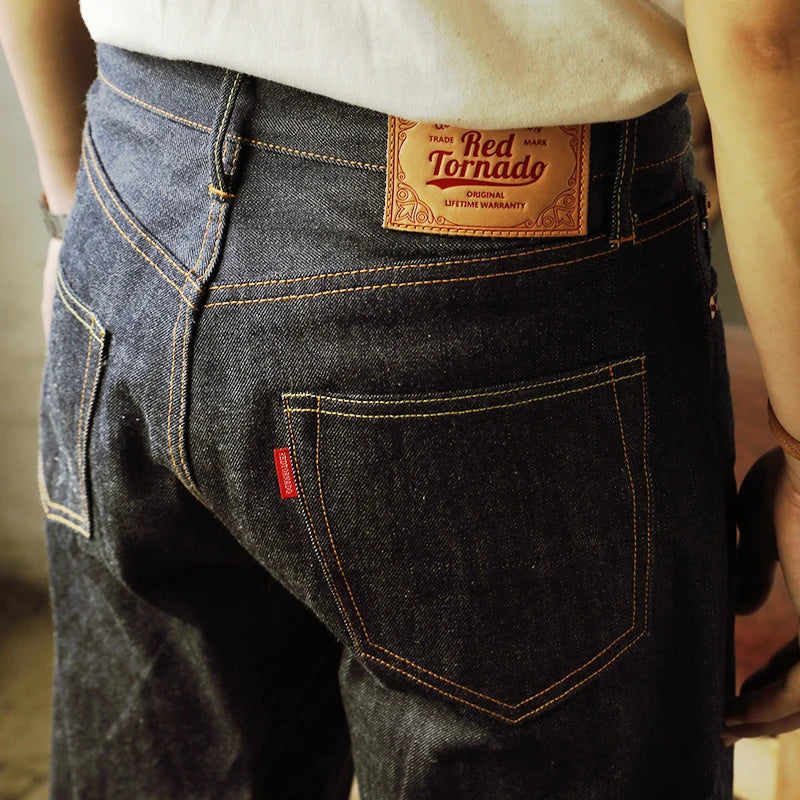 Red Tornado 55501 Men's Jeans 14oz Raw Selvedge Denim Pants for Men Loose Straight Fit - Matrix Studios
