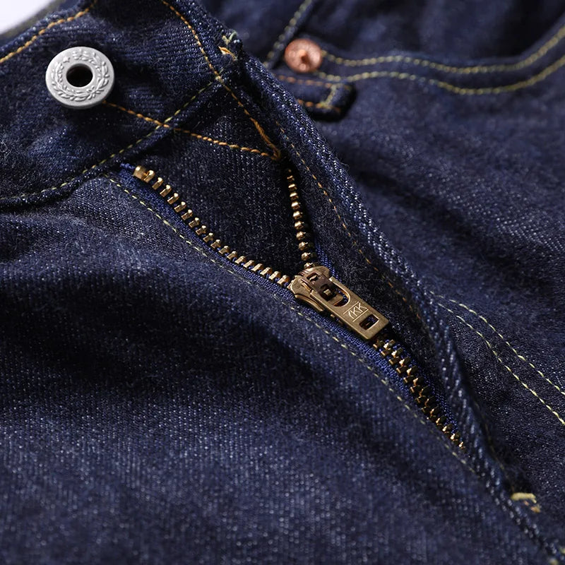 511XX-0009 RedTornado Raw Denim Jeans 16oz Heavy Weight Indigo Selvage One Washed Sanforized Zipper Pants - Matrix Studios