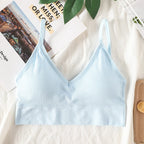 Women's Crop Top Ribbed Tube Top U-Back Comfort Bra Streetwear Camis Sexy Lingerie Seamless Underwear Sports Tank Bralette M-XL - Matrix Studios