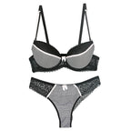 DaiNaFang Push Up Women Bras Set For Big Boops Sexy Lace Underwear Panties BCDE Cup Ladies Plus Size French Female Lingerie - Matrix-studios.com