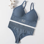 Women Seamless Bra And Panties Set High Rise Thongs Non-wire Sports Bra Comfy Brassiere Female Underwear Sexy Lingerie Set - Matrix-studios.com
