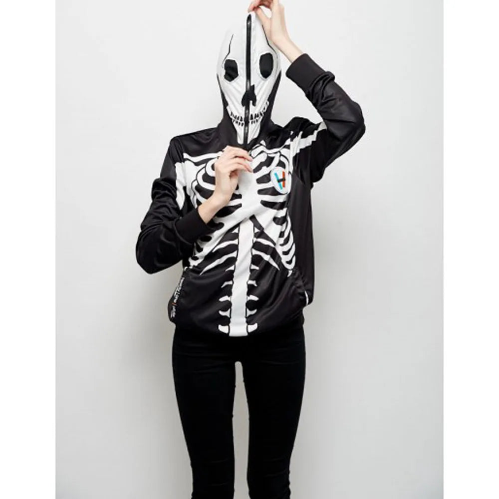 Newest Autumn 3D Print Halloween Skull Theme Pullover Hoodies for Women/men Causal Loose New Sweatshirts Femme Hot - Matrix Studios