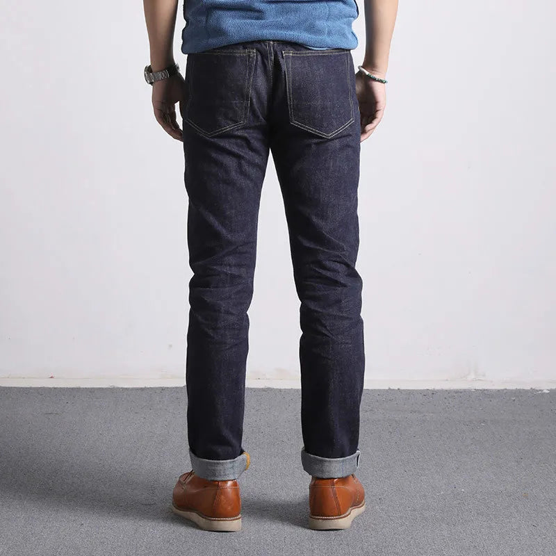 511XX-0009 RedTornado Raw Denim Jeans 16oz Heavy Weight Indigo Selvage One Washed Sanforized Zipper Pants - Matrix Studios