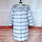 NEW style  4in1 real fur coats Women Natural Real Fur Jackets Vest Winter Outerwear Women fox fur coat high quality fur Clothes - Matrix Studios