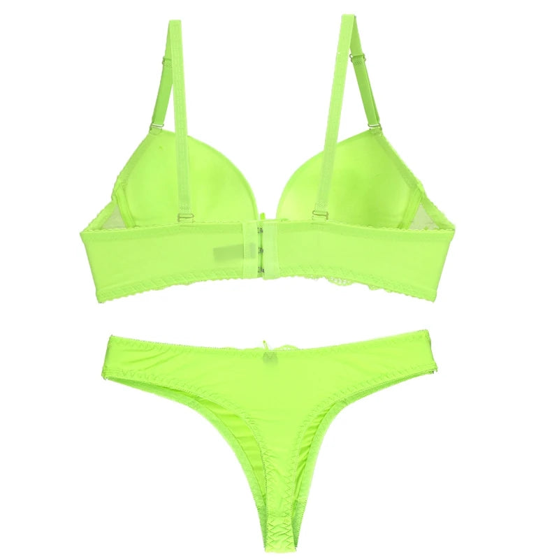 Nouvelle Seamless BCDE Cup Women Underwear Intimates Lace Thongs Lingerie Set Sexy Blue Pink Purple White Bra Panty - Matrix-studios.com