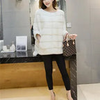 Real Mink Fur Coat Women Winter Natural Fur Coat Long Female Genuine Leather Mink Coats Cape Shawl Mink Coat - Matrix Studios