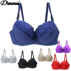 BCDE Cup Bras Sexy Lace Massage Ladies Push Up Brassiere Floral Female Lingerie Underwire Women Underwear - Matrix Studios