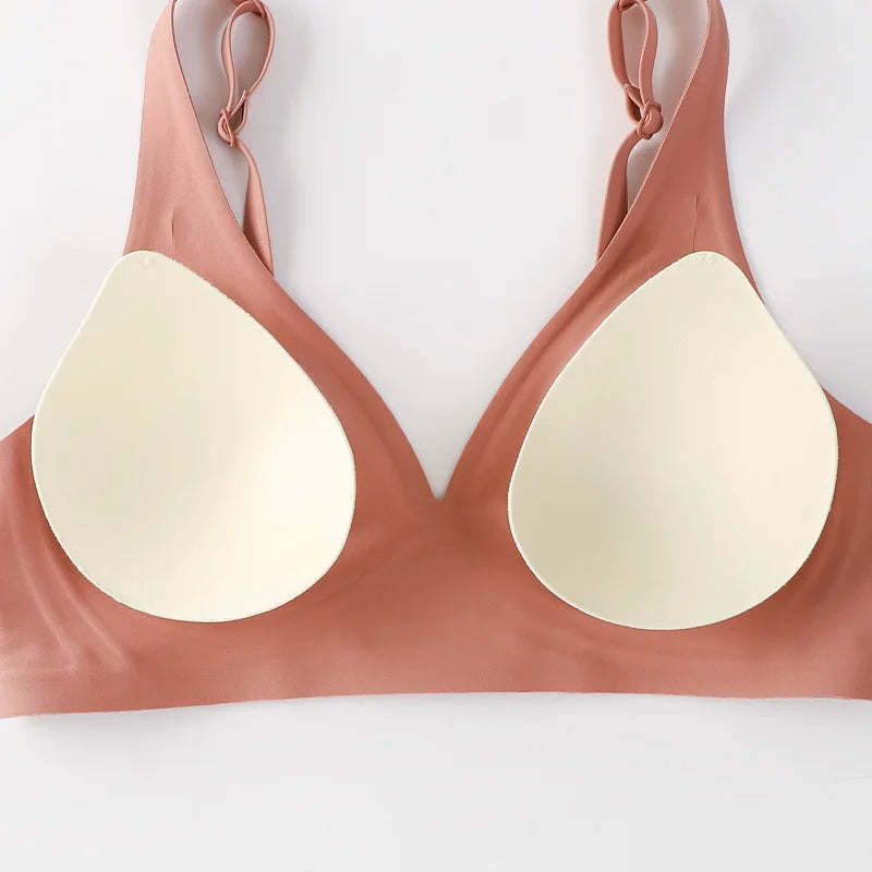 FINETOO Soft Wireless Bra Women Deep V Bras Sexy Bralette Padded Bra S-XL Female Seamless Underwear Comfortable Ladies Lingerie - Matrix Studios