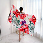 20 Styles 90x180cm Cotton Linen Summer Beach Dress Bikini Cover-ups Sarong Wrap Scarf Women Brazilian Swimsuit Bathing Cover Up - Matrix Studios