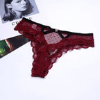 2026 Sexy Lace Panties Women Heart Low-Waist Underpant Hollow Out Thong Female Seamless Underwear  Interest Lingerie - Matrix Studios