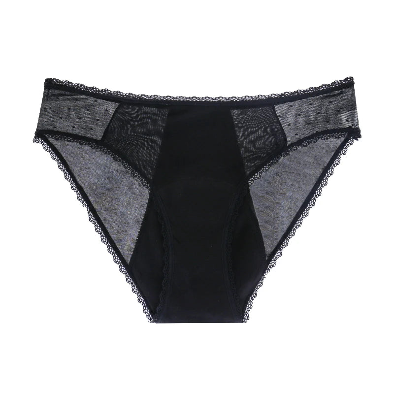 4-Layer Leakproof Menstrual Period Panties Fast Absorbent Underwear Sexy Lace Women Menstrual Briefs Plus Size Lingerie 5XL 6XL - Matrix Studios
