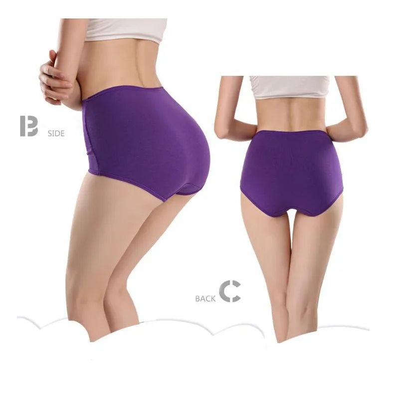Plus Size Panties Women's High Waist Abdominal Underwear Cotton Seamless Briefs Girls Underpant Sexy Lingeries for Female L-5XL - Matrix Studios