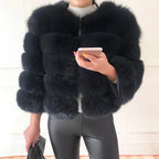 2026 New Style Real Fur Coat 100% Natural Fur Jacket Female Winter Warm Leather Fox Fur Coat High Quality Fur Vest - Matrix Studios