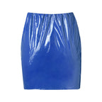 High Waist Sheath Skirts Women Solid Pu Leather Package Hip Skirt Female Bodycon Solid Black Short Sexy Pencil Mini Skirt Ladies - Matrix Studios