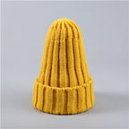 New Candy Colors Winter Women Knitted Hat Warm Soft Trendy Kpop Style Wool Beanie Elegant All-match Cap