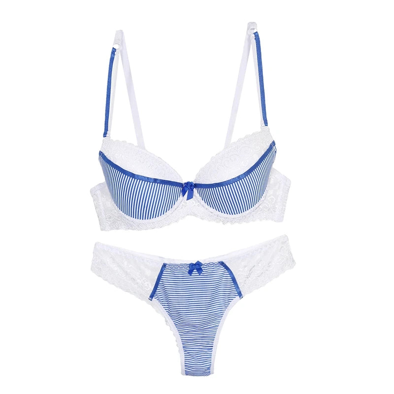DaiNaFang Push Up Women Bras Set For Big Boops Sexy Lace Underwear Panties BCDE Cup Ladies Plus Size French Female Lingerie - Matrix-studios.com