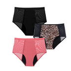 4-Layer Leakproof Menstrual Period Panties Fast Absorbent Underwear Sexy Lace Women Menstrual Briefs Plus Size Lingerie 5XL 6XL - Matrix Studios